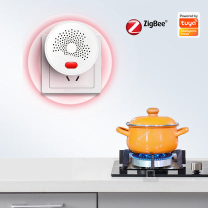 Tuya WiFi Zigbee Natural Gas Alarm Detector for Home