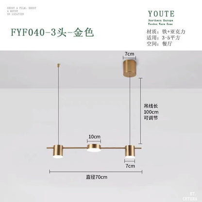 Nordic Minimalist LED Pendant Light for Dining Areas