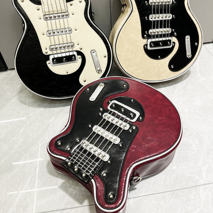 Handcrafted Women's Guitar-Shaped Shoulder Bag