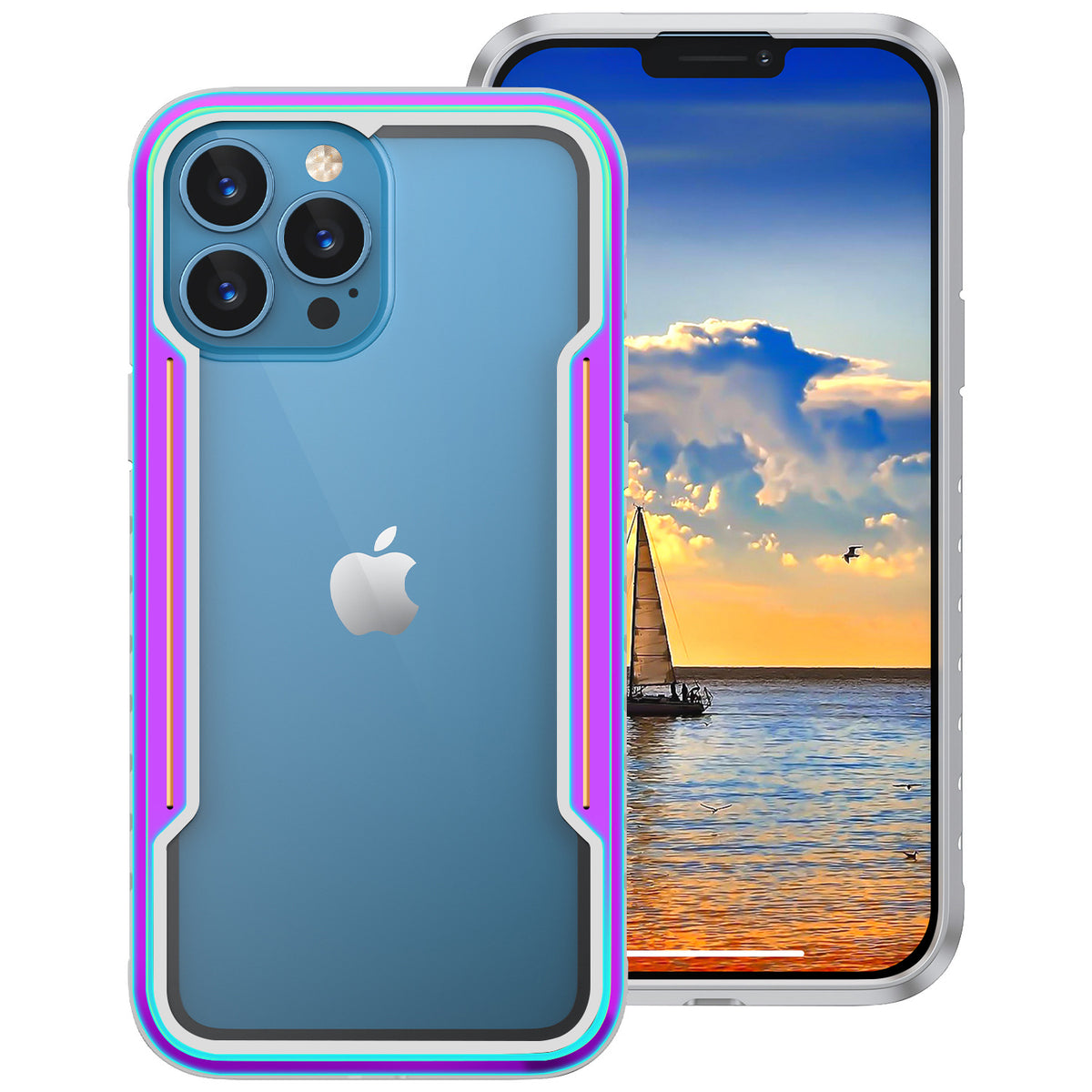 iPhone 14 Pro Max 2-in-1 Armor Case with Metal Frame