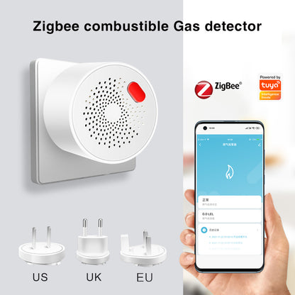 Tuya WiFi Zigbee Natural Gas Alarm Detector for Home