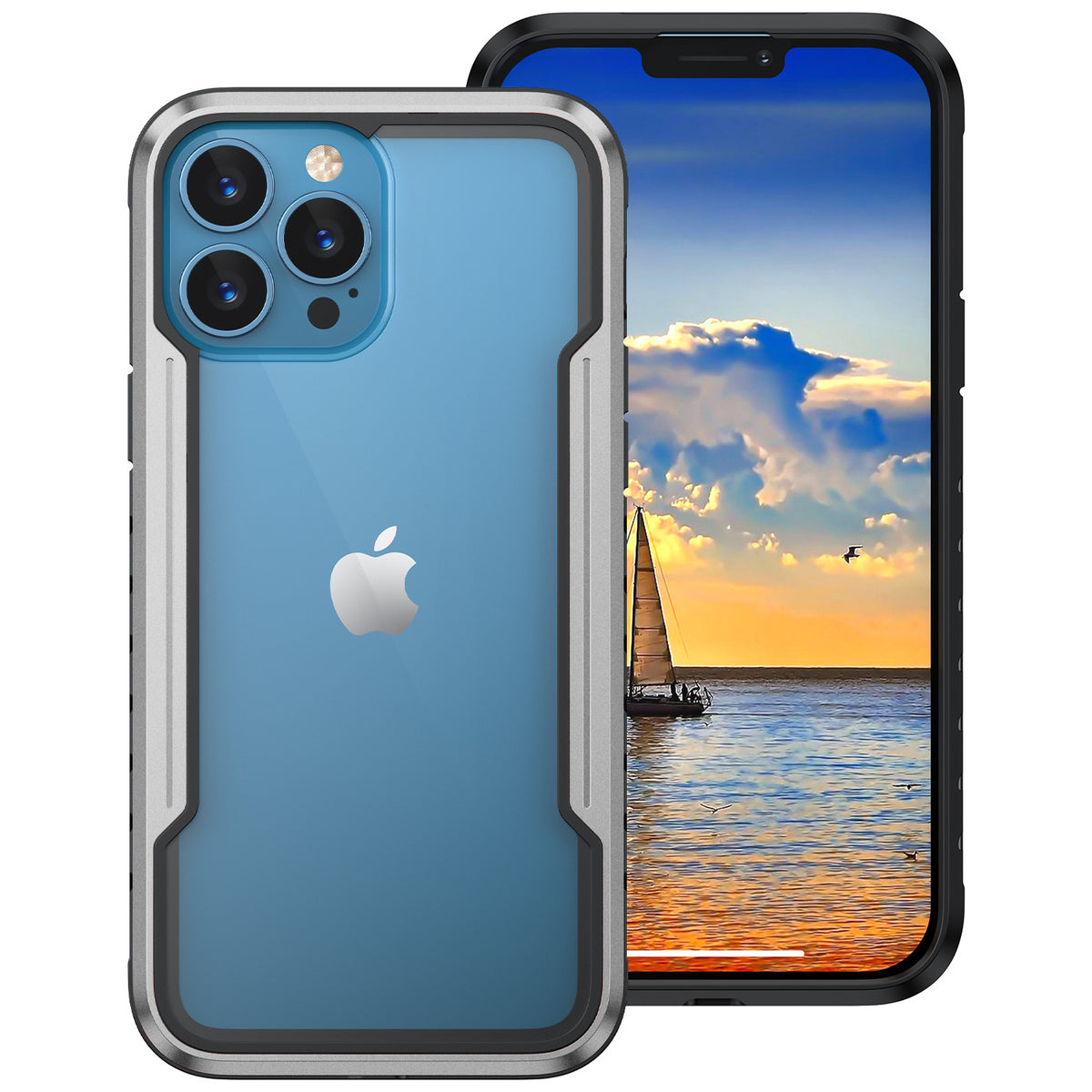 iPhone 14 Pro Max 2-in-1 Armor Case with Metal Frame