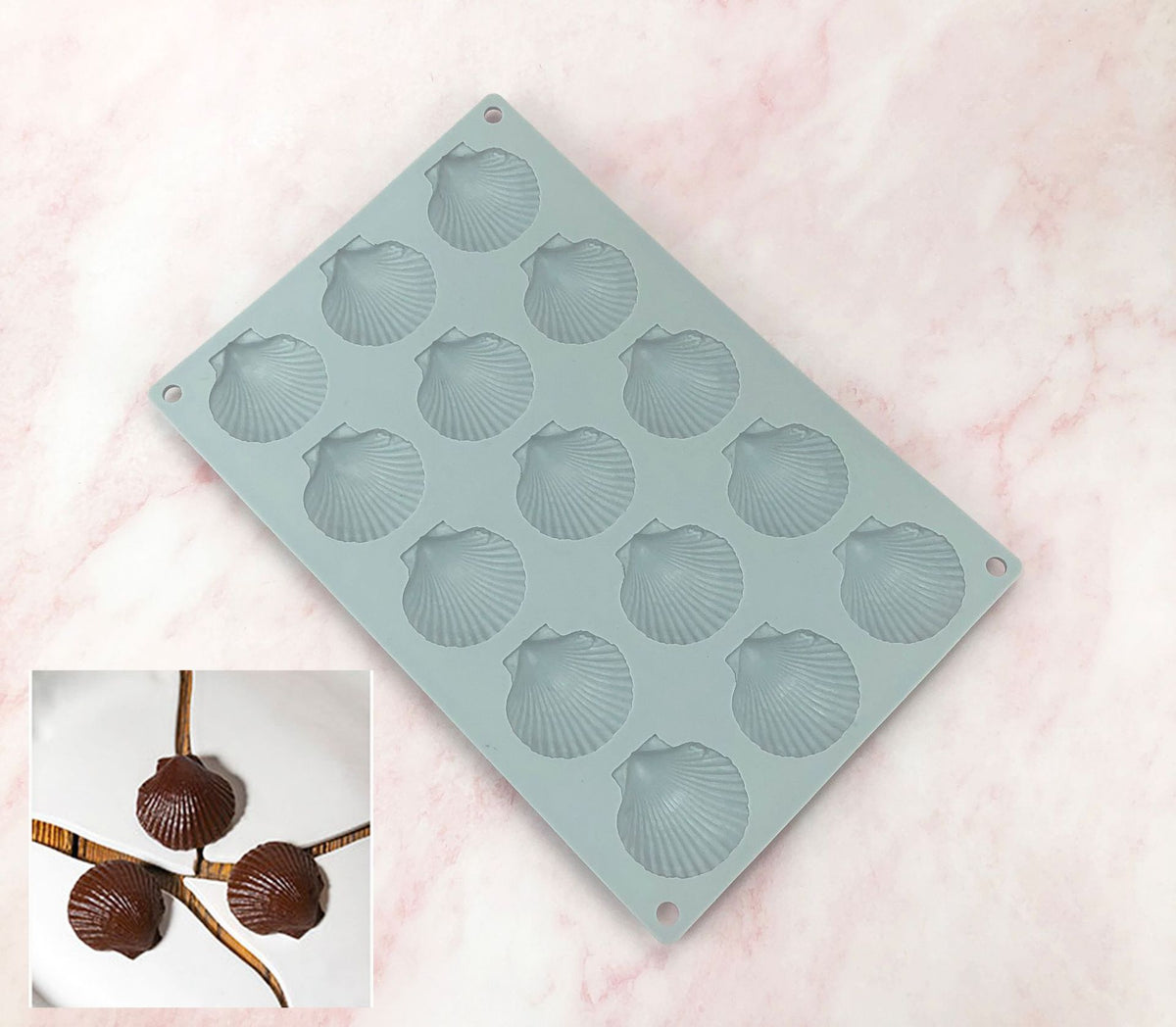Silicone Molds for Cake Decoration - Peanuts, Mushrooms, Fruits