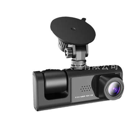 New 3-Lens 1080P Dash Cam with WiFi and Multilingual Support