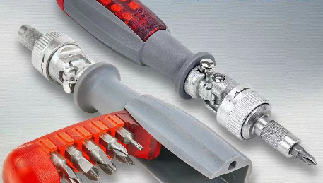Alloy Ratchet Screwdriver Set with Various Bits