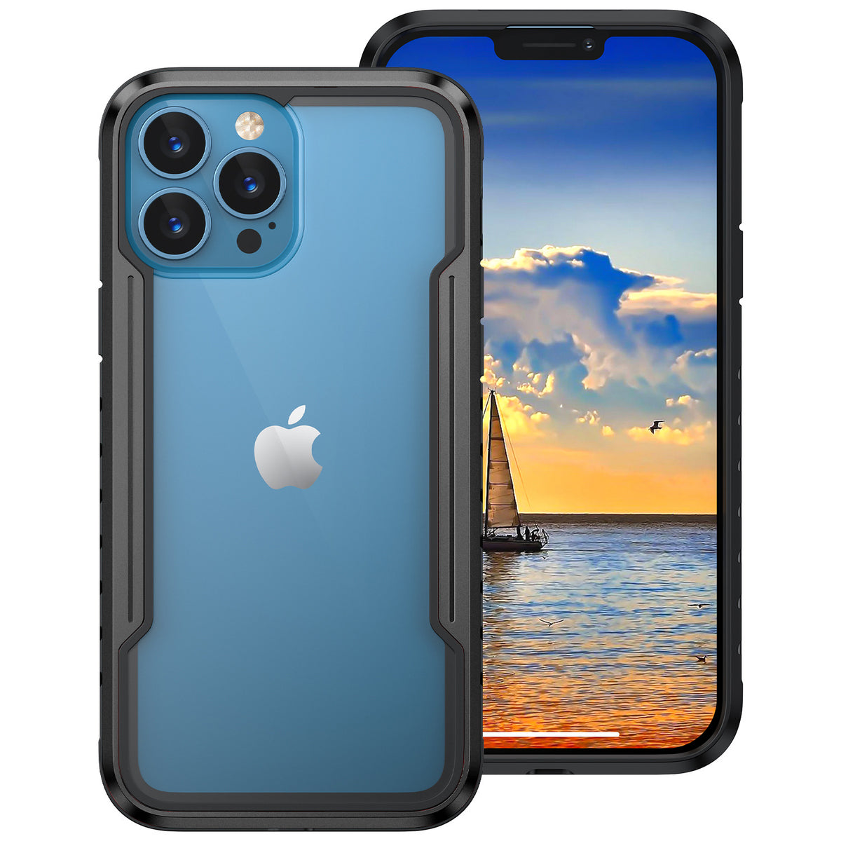 iPhone 14 Pro Max 2-in-1 Armor Case with Metal Frame