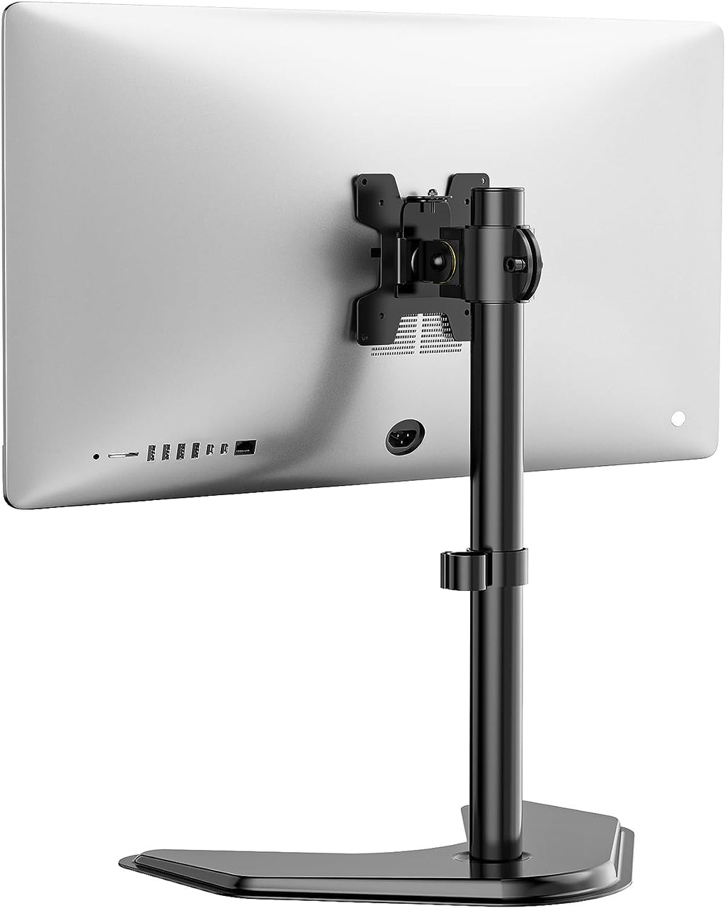 Single Monitor Stand up to 32 Inch Screens, Freestanding Single Monitors Arm Desk Mount, Universal VESA Monitor Mount 75X75/100X100Mm, Adjustable Height and Angle (MF001), Black