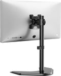 Single Monitor Stand up to 32 Inch Screens, Freestanding Single Monitors Arm Desk Mount, Universal VESA Monitor Mount 75X75/100X100Mm, Adjustable Height and Angle (MF001), Black