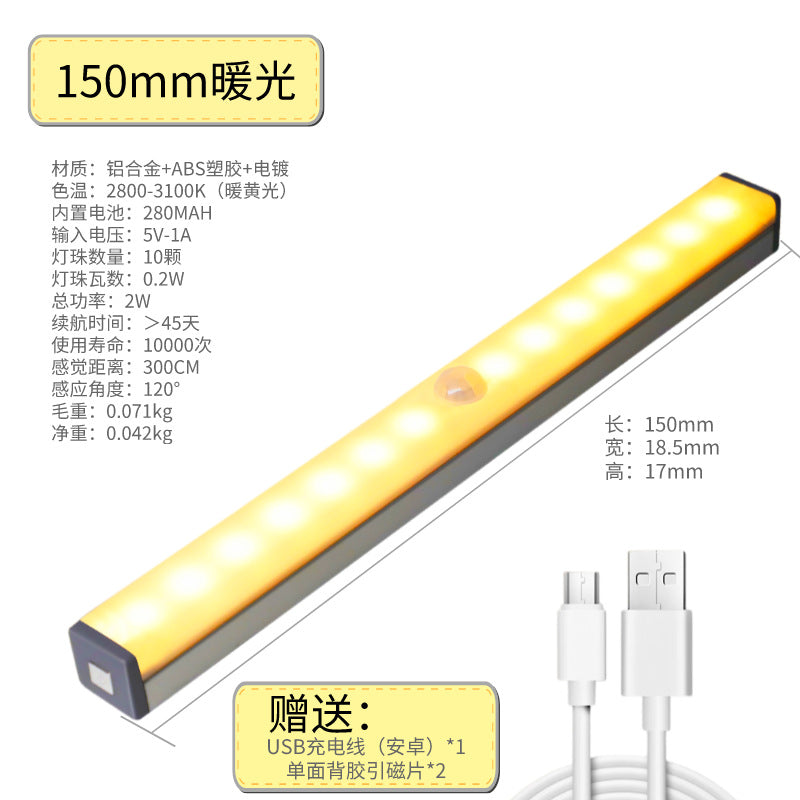 Slim Smart LED Sensor Light with Magnetic Adhesive