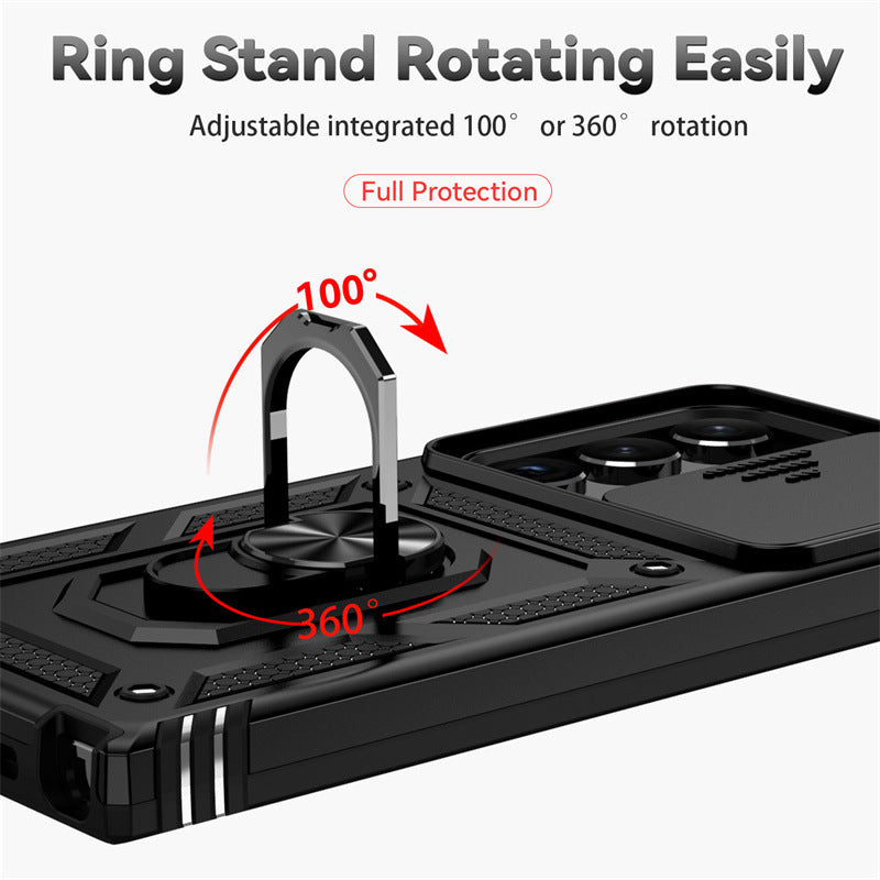 Samsung S24 Ultra Military Ring Stand Case A14 5G