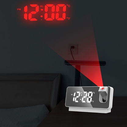 Luminous LED Projection Alarm Clock for Students