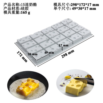 Silicone Molds for Cake Decoration - Peanuts, Mushrooms, Fruits