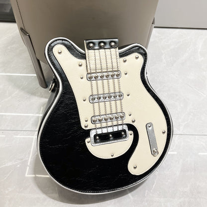 Handcrafted Women's Guitar-Shaped Shoulder Bag