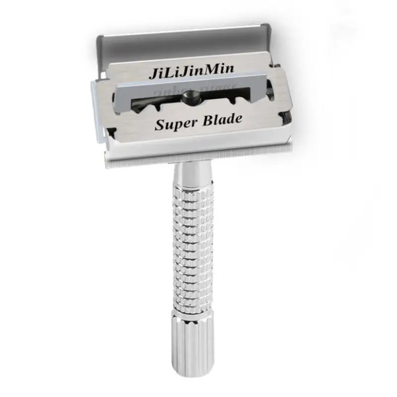 Men's Classic Chrome Double Edge Safety Razor with Blades