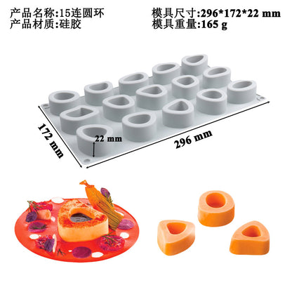 Silicone Molds for Cake Decoration - Peanuts, Mushrooms, Fruits