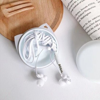 Pink Cat Claw Wired Earphones for Android with Mic